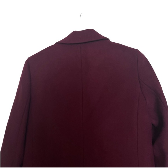 Sezane Burgundy Double-Breasted Coat - Picture 5 of 12